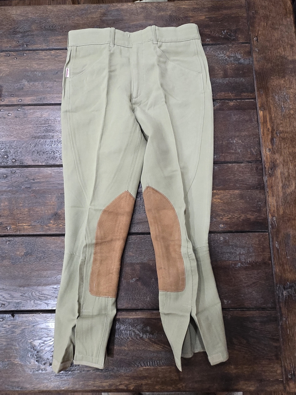 NWT The Tailored Sportsman Women's Beige/Tan/Olive Riding Breeches Pants SZ 30